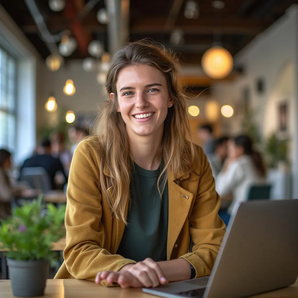 Fundadora de startup agradecida